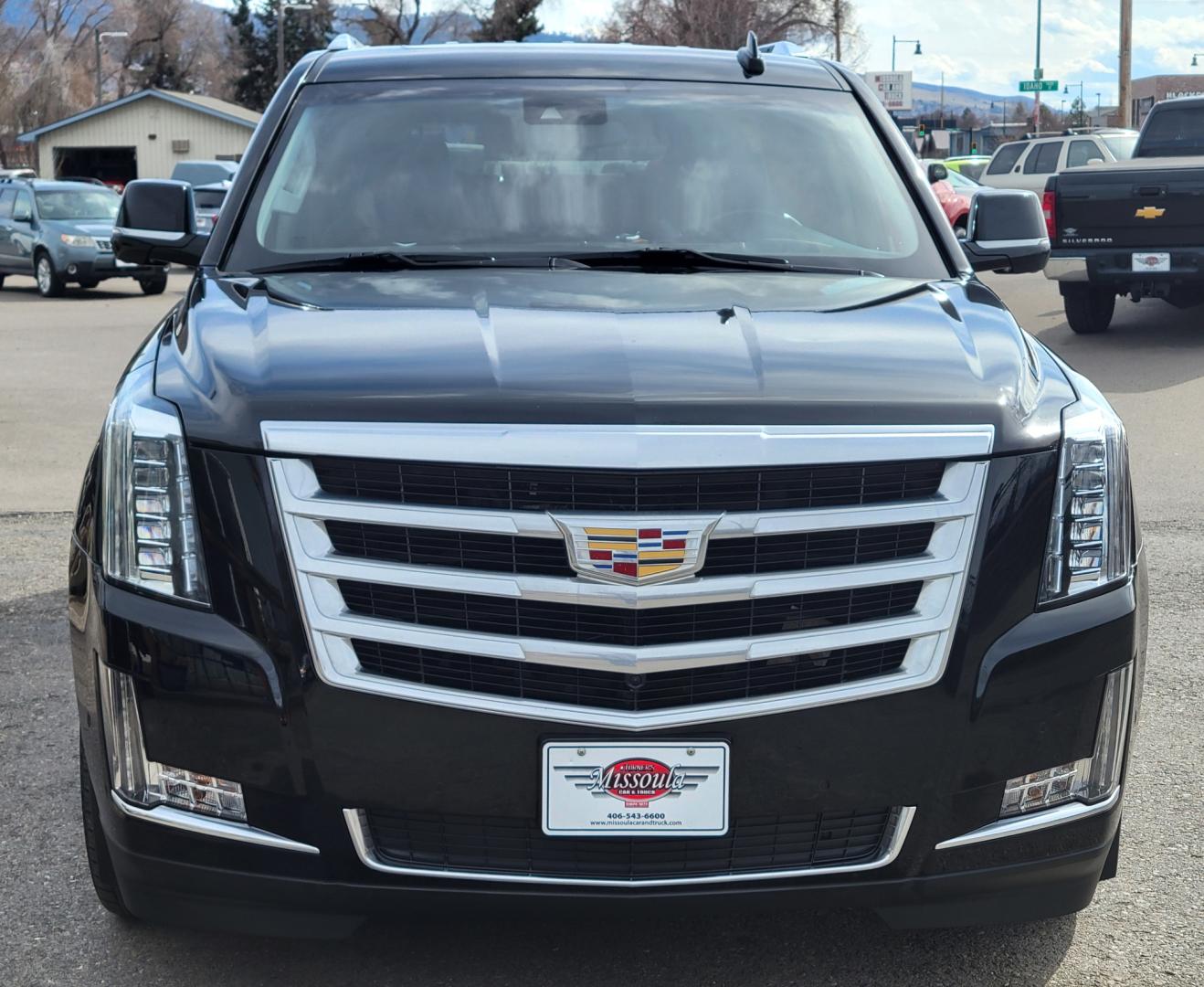 2018 Black /Black Cadillac Escalade ESV (1GYS4HKJ4JR) with an 6.2L V8 engine, 10 Speed Auto transmission, located at 450 N Russell, Missoula, MT, 59801, (406) 543-6600, 46.874496, -114.017433 - Photo#2